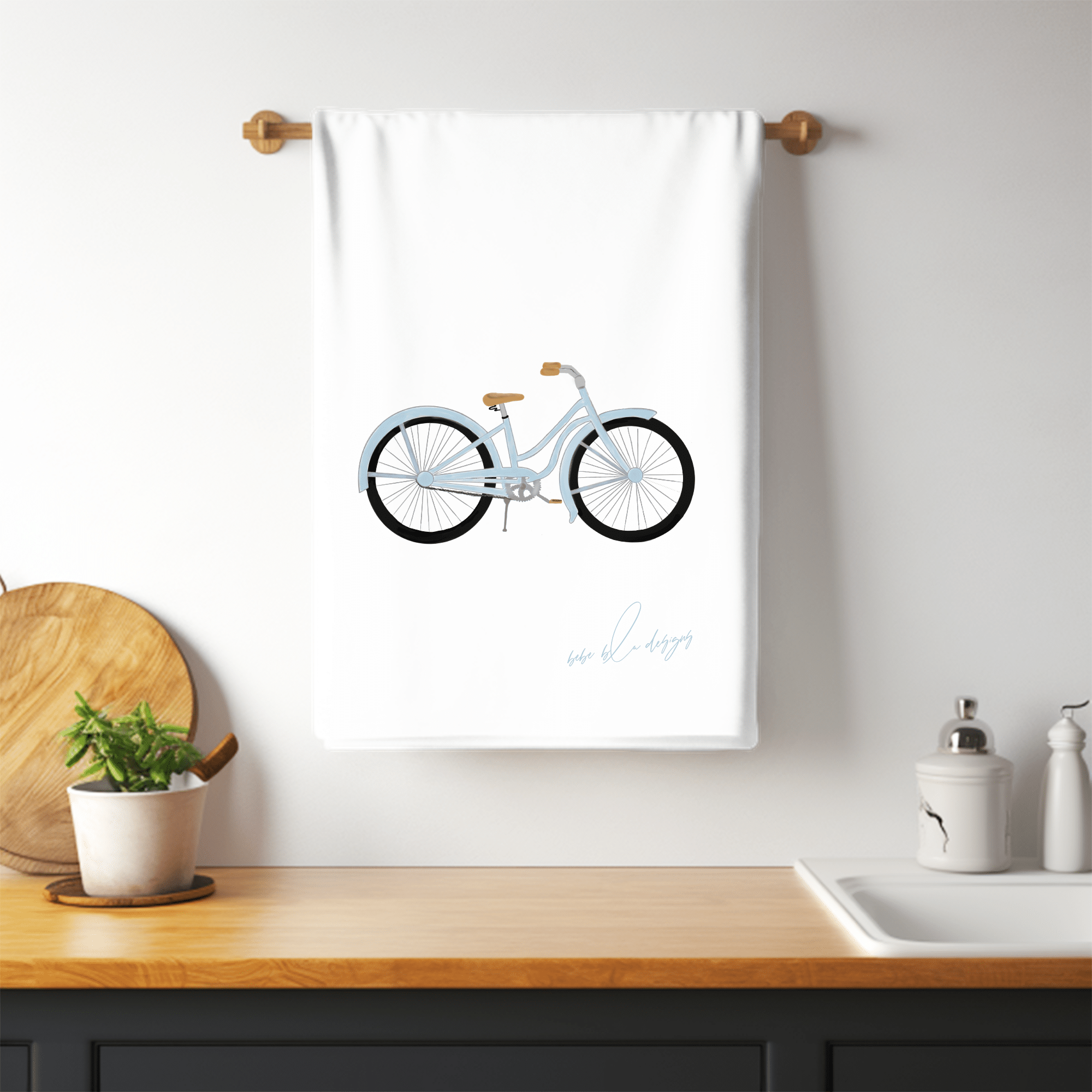 BICYCLE FLOUR SACK TOWEL