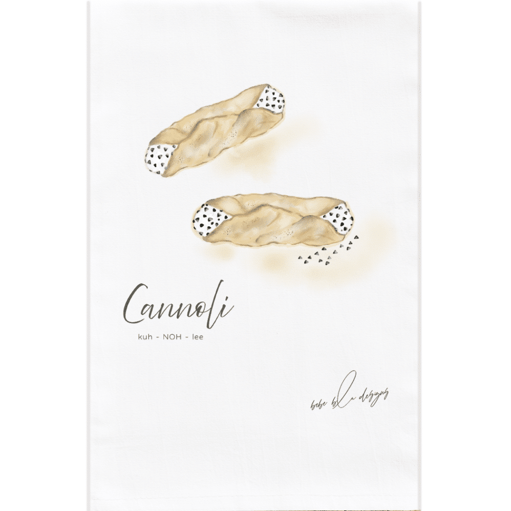 Chocolate Chip CANNOLI FLOUR SACK TOWEL