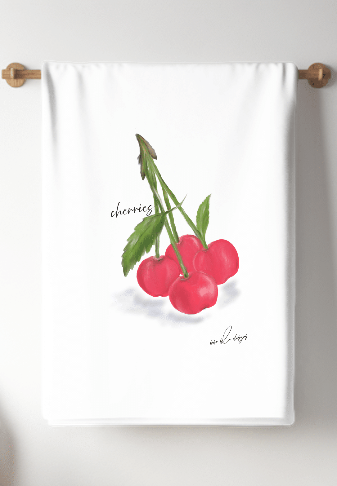 CHERRIES TEA TOWEL