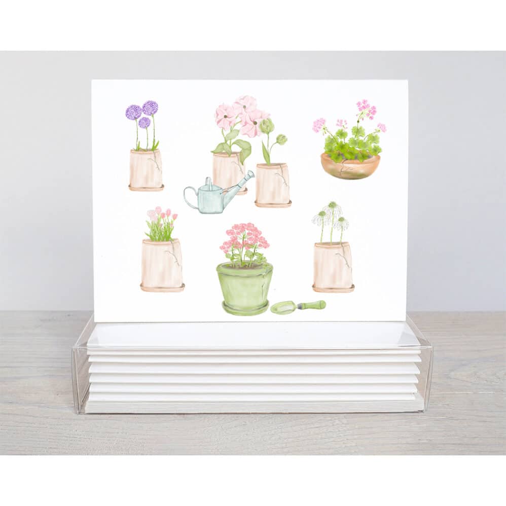 Crack Clay Pot Note Cards