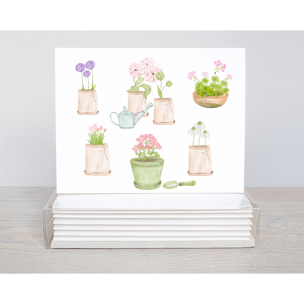 Crack Clay Pot Note Cards