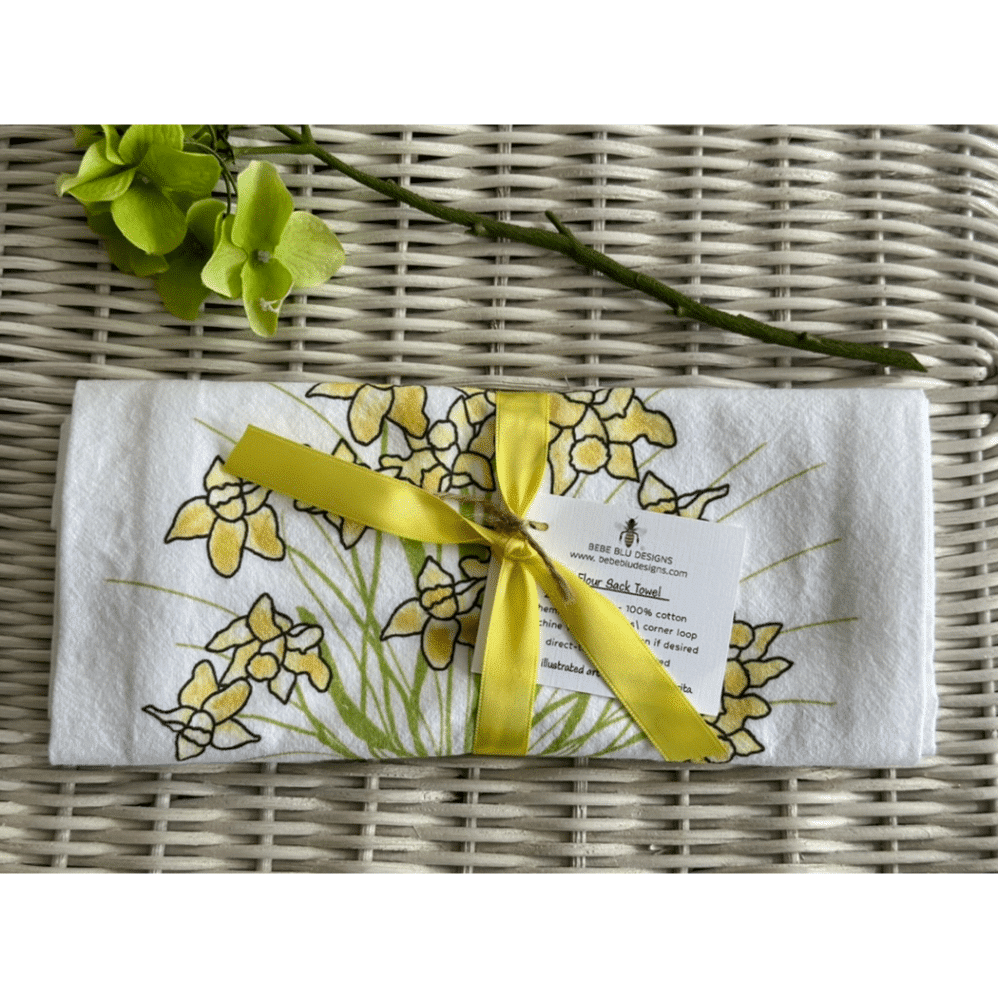 DAFFODIL flour sack towel