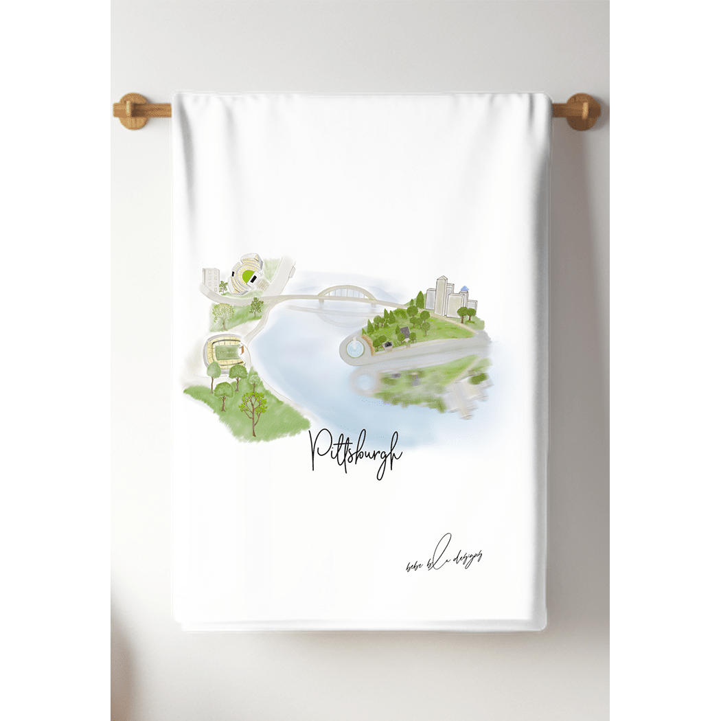 PGH RIVERS VIEW TEA TOWEL 2