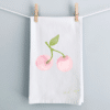 PINK CHERRY FLOUR SACK TOWEL 2