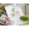 PINK CHERRY TOWEL IN BASKET