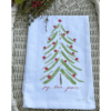 abstract christmas tree towel
