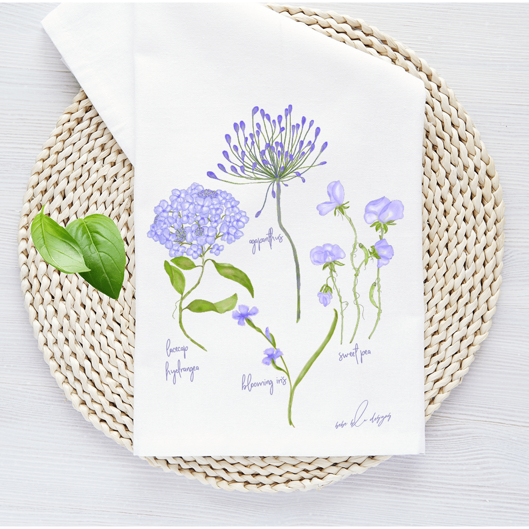 agapanthus and sweet pea wicker