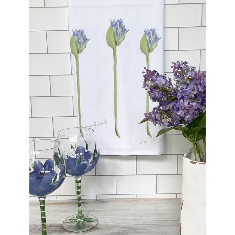 Agapanthus Buds Flour Sack Towel