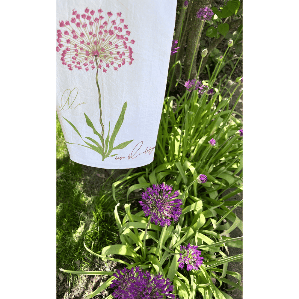 allium flour sack towel