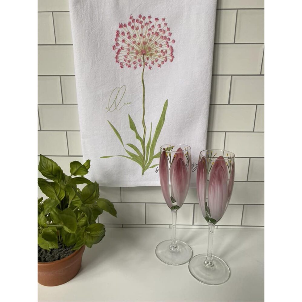 allium flour sack towel