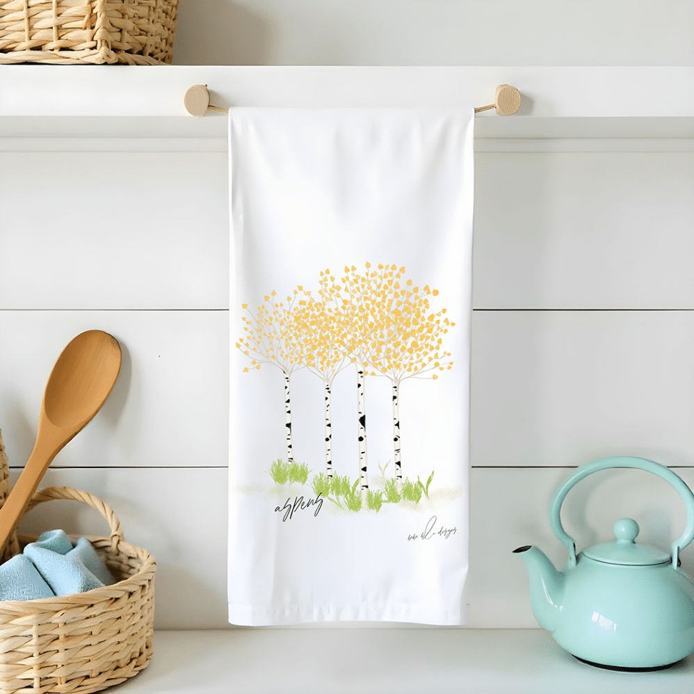 aspen flour sack tea towel