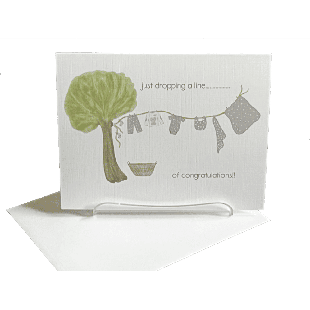 baby congratulation note card