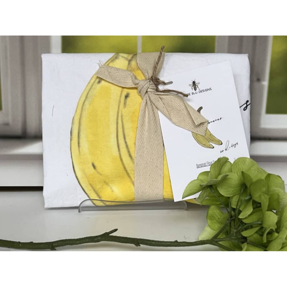 bananas flour sack towel wrapped