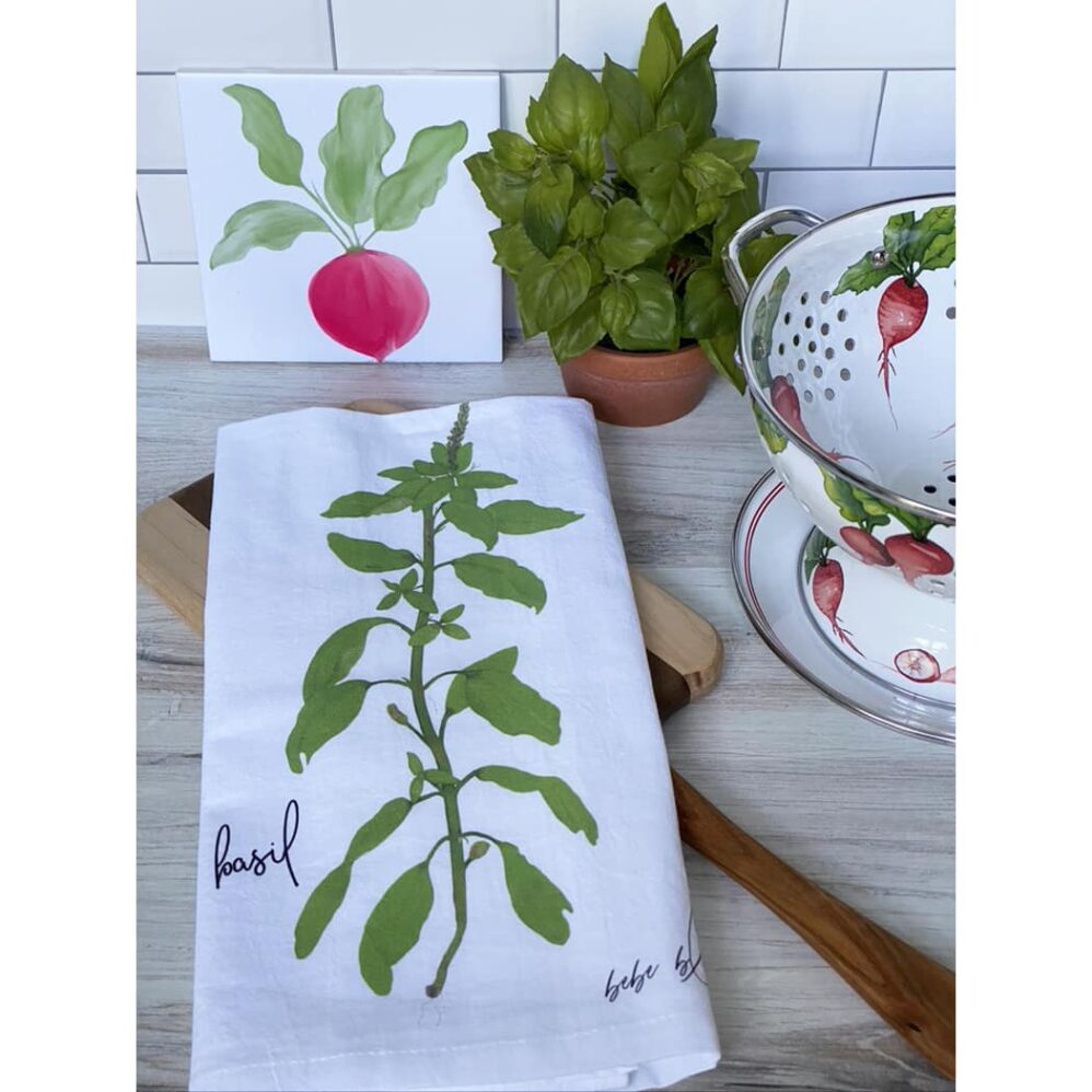 basil flour sack towel