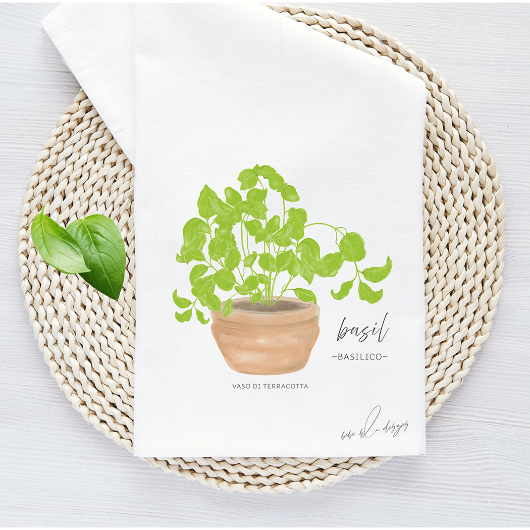 basil basilico mock up