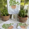 basil basilico flour sack towel