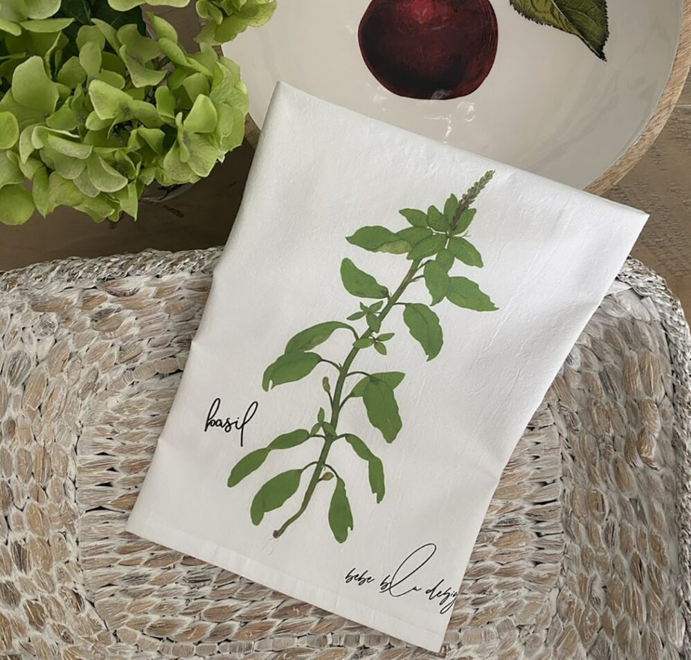 basil flour sack towel