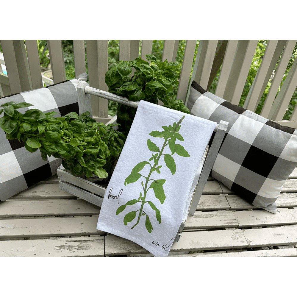 basil flour sack towel