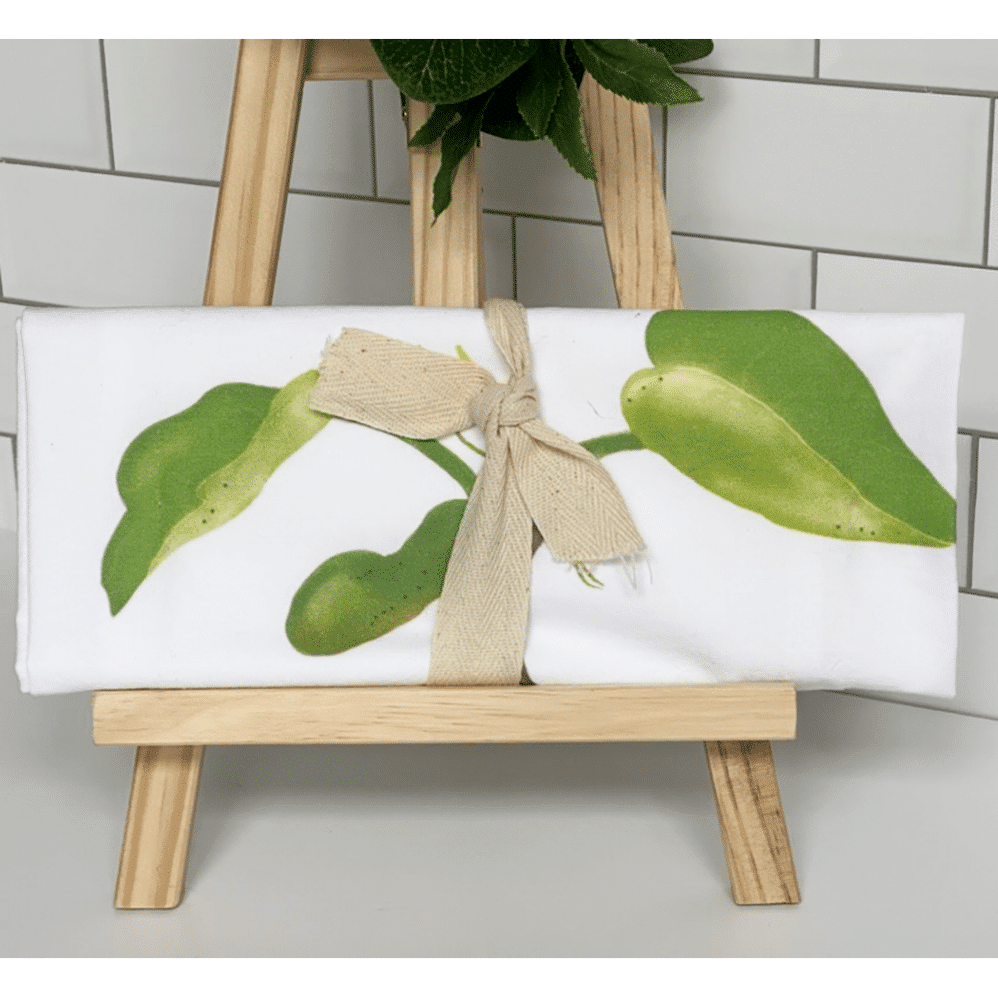 bean sprout flour sack towel wrapped