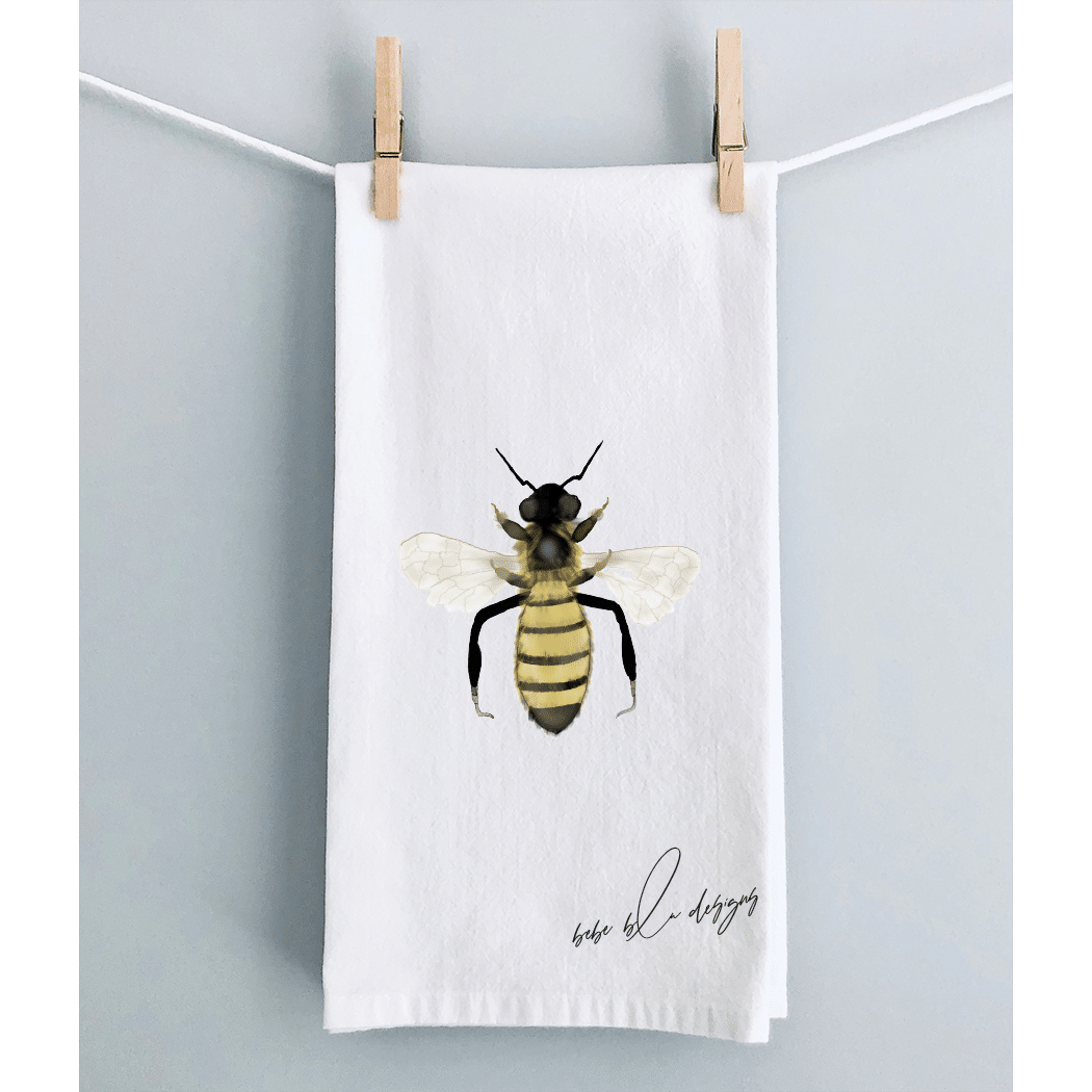 bee flour sack towel