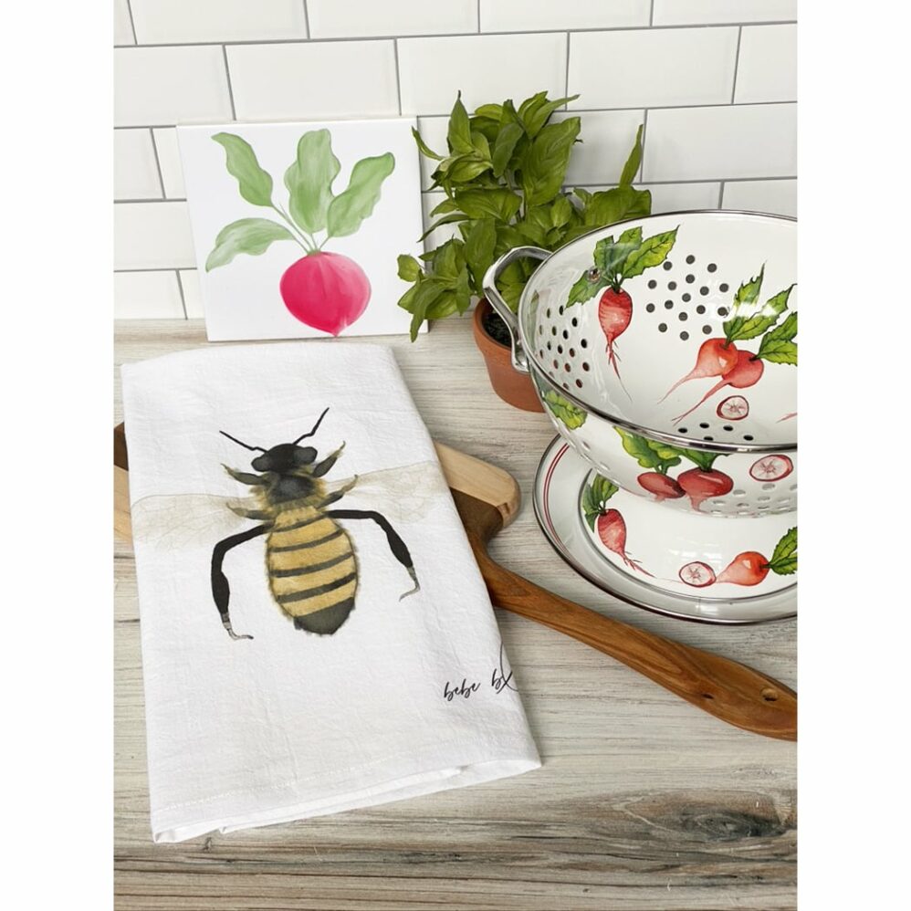 bee flour sack towel