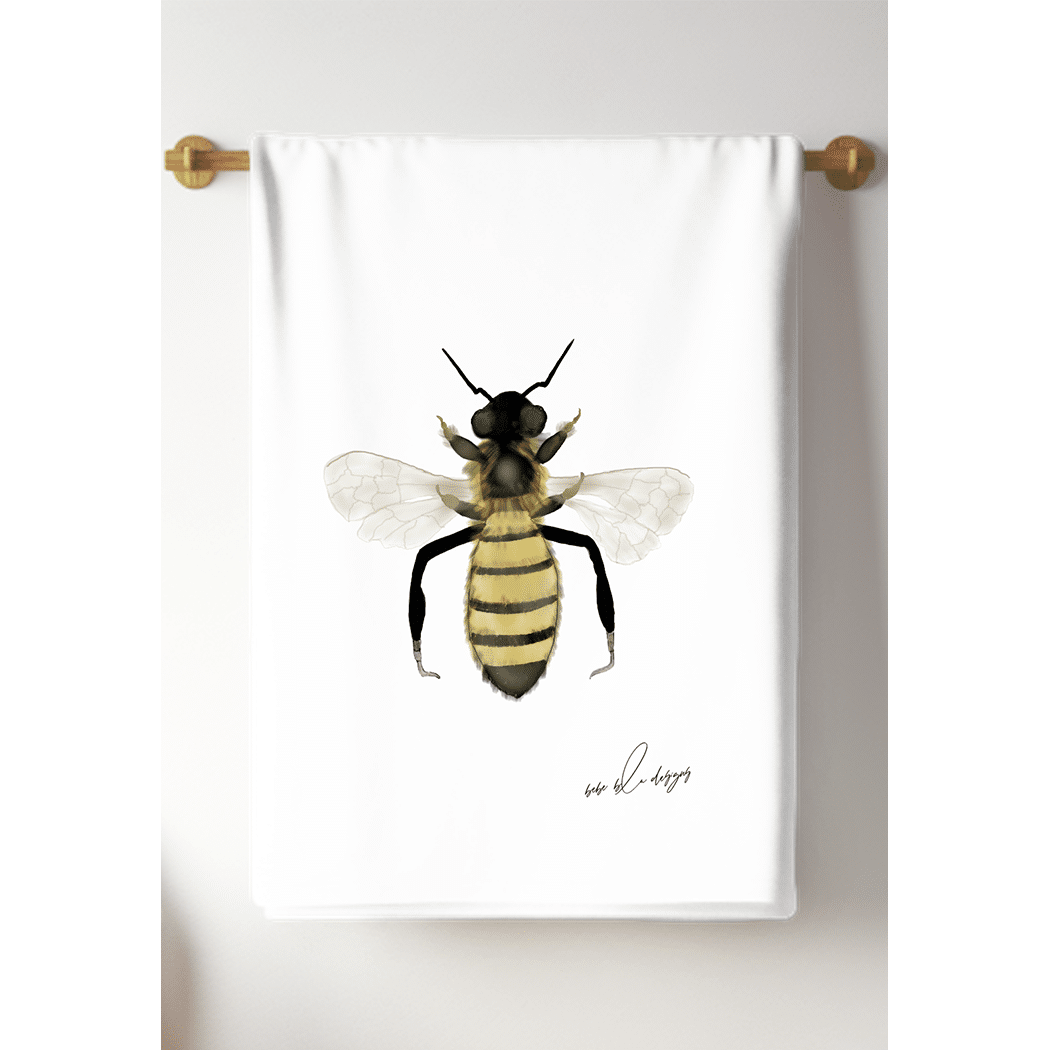 bee tea towel