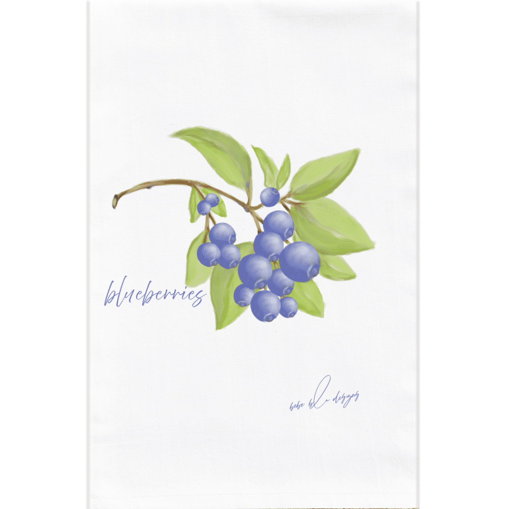 blueberries flour sack