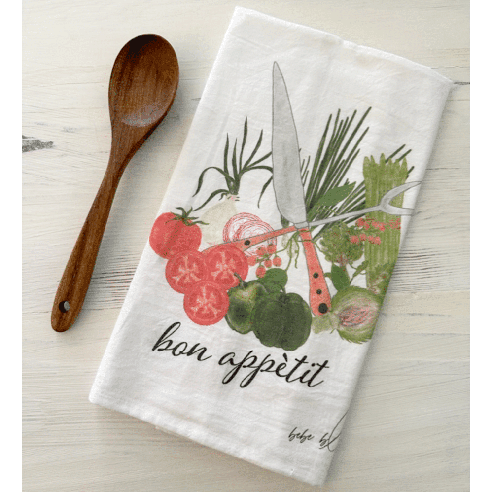 bon appetit flour sack towel