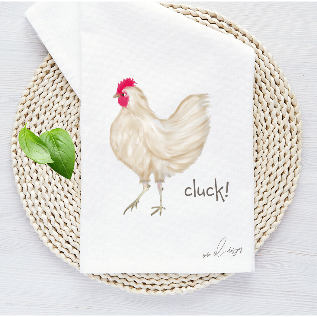 brown chicken with cluck wicker