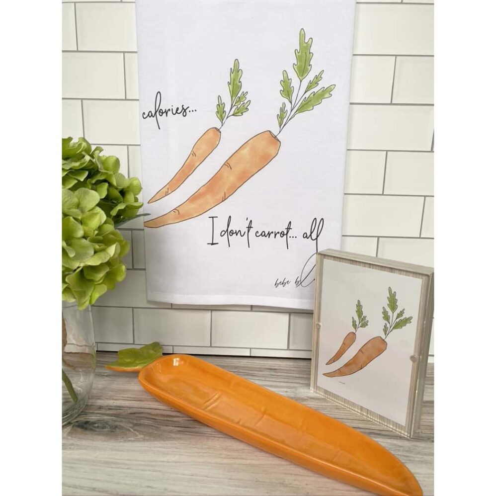 Carrots Flour Sack Towel