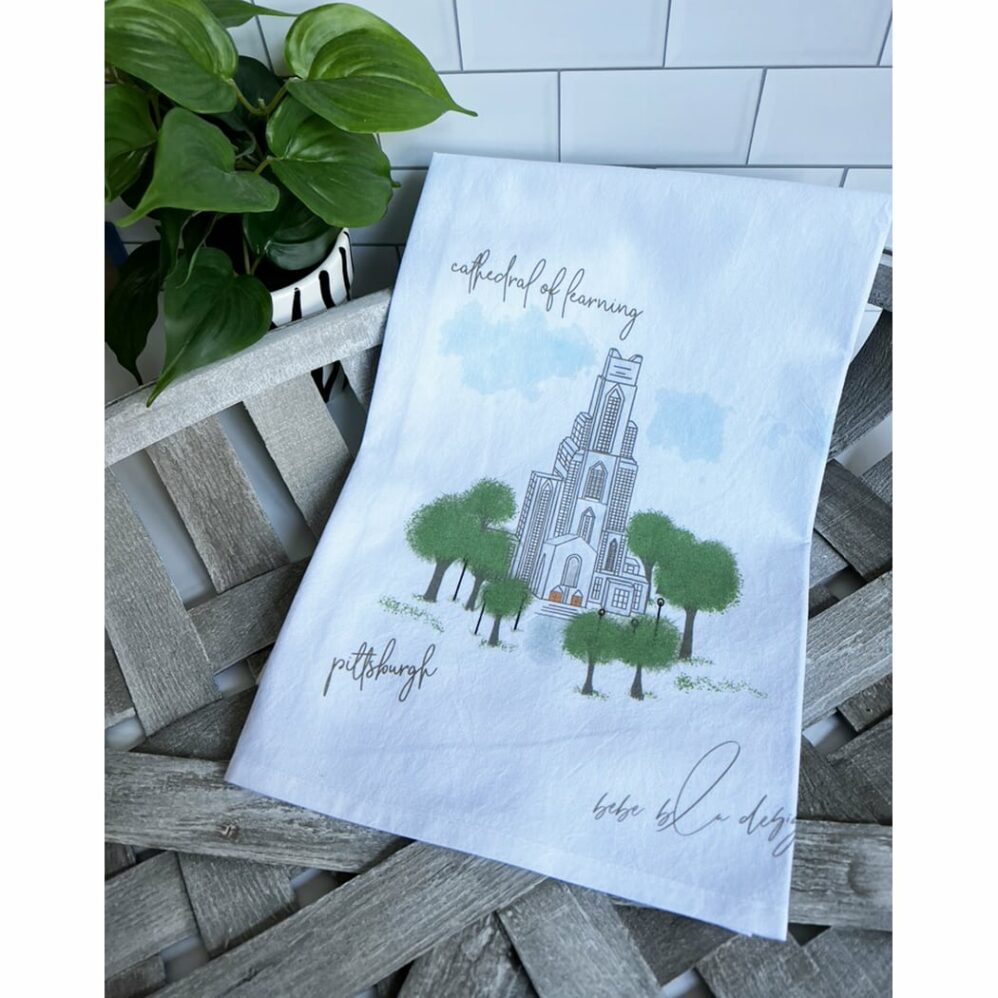 cathedral of learning flour sack towel