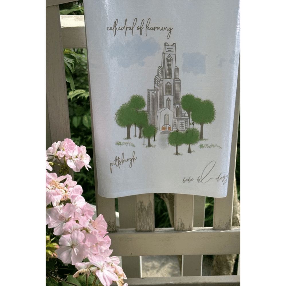 cathedral of learning flour sack towel