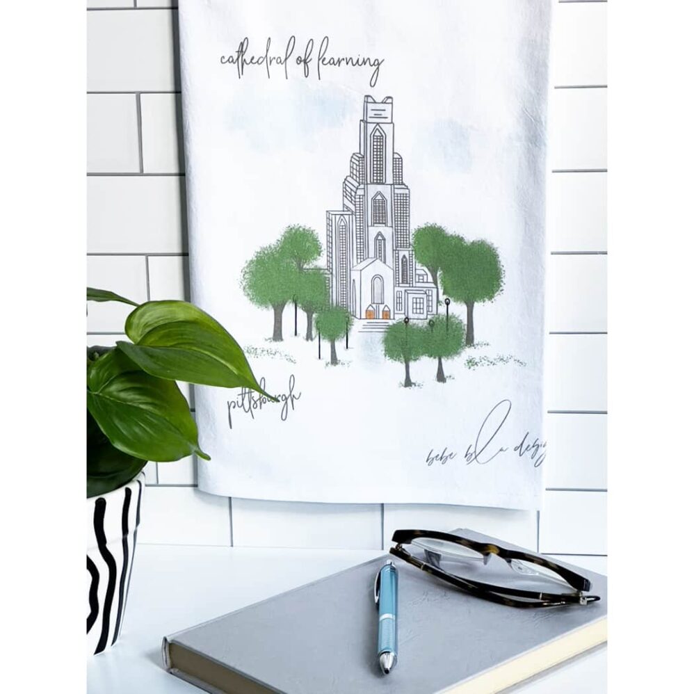 Cathedral of Learning Flour Sack Towel