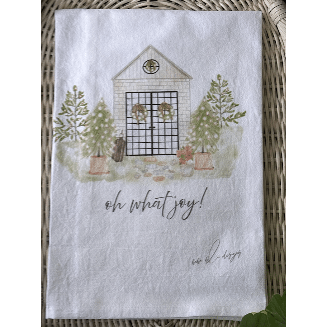 christmas house flour sack