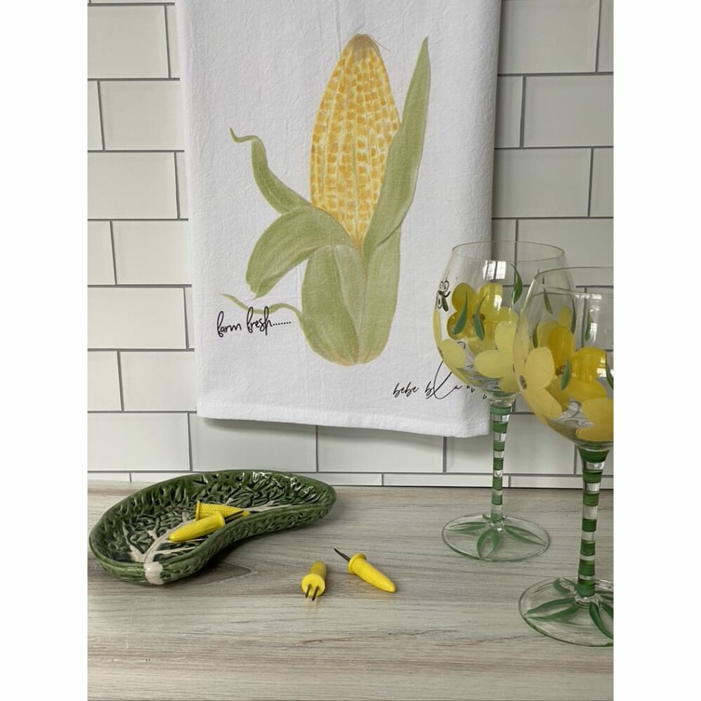 Corn on the Cob Flour Sack Towel
