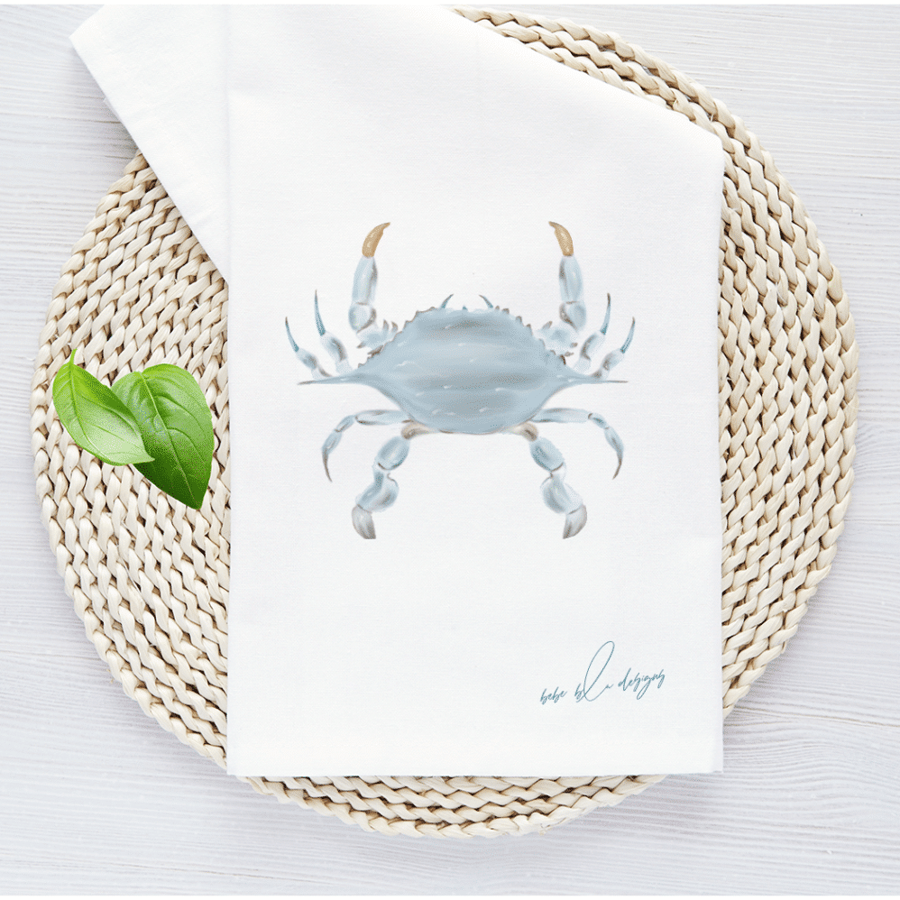 crab flour sack towel 3