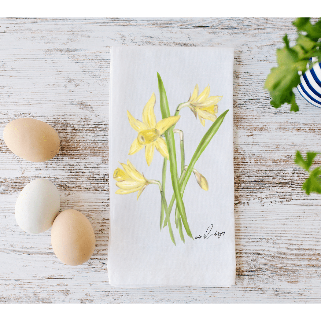 daffodils with eggs