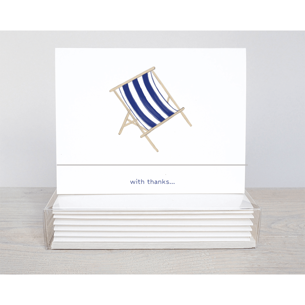 deck chair note card