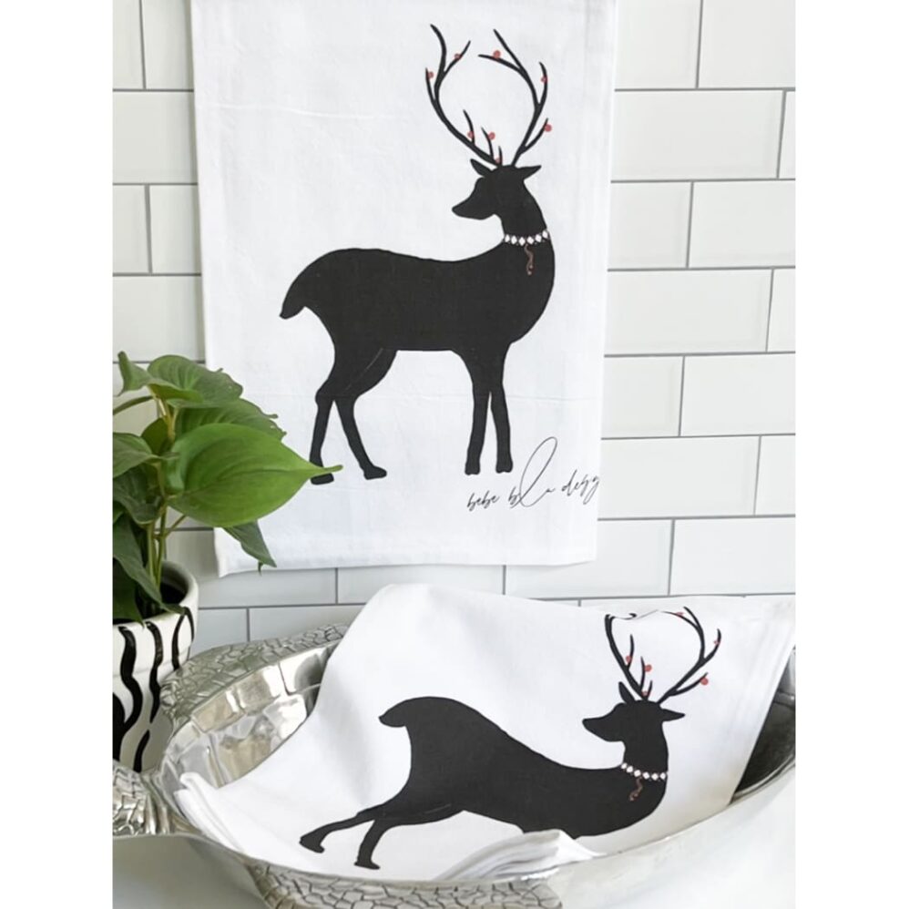 Deer Silhouette Flour Sack Towel