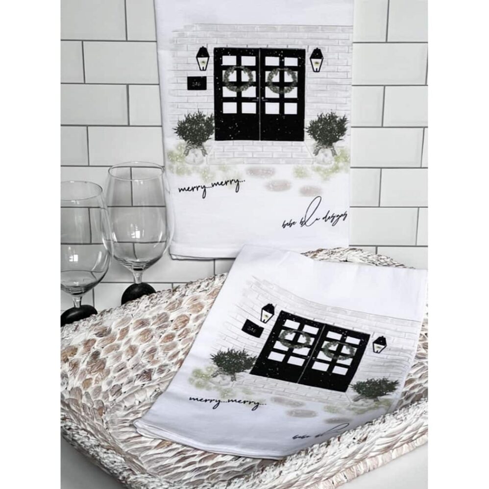 double door MERRY MERRY flour sack towel