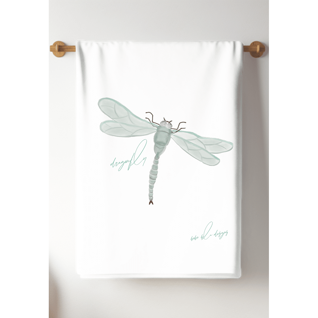 dragonfly tea towel