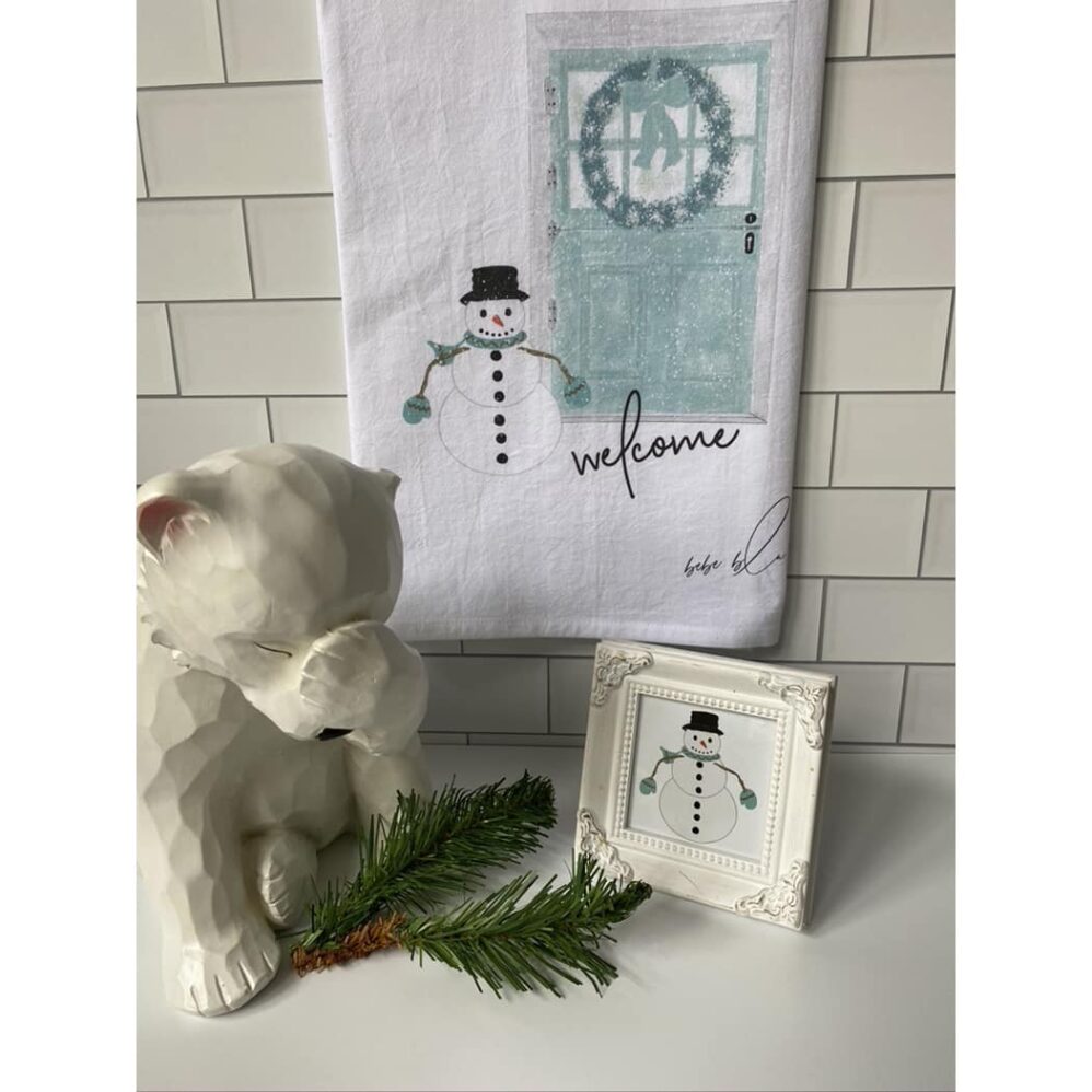 Winter Welcome Flour Sack Towel