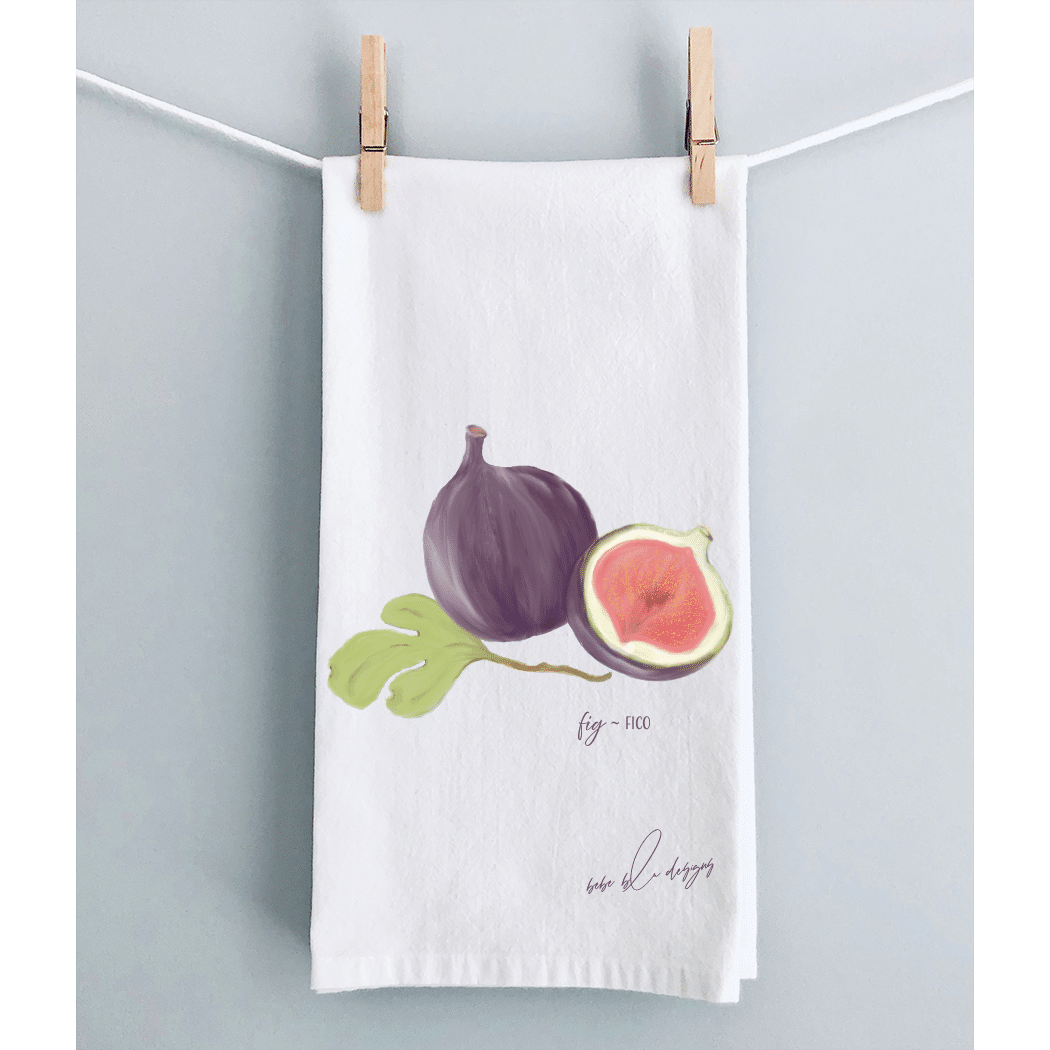 fig fico flour sack towel