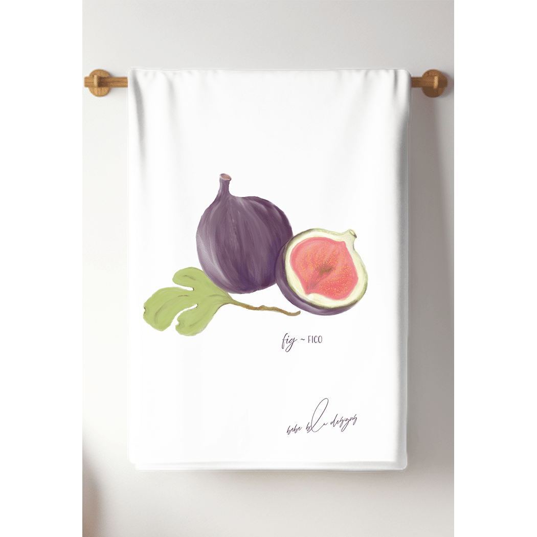 fig tea towel