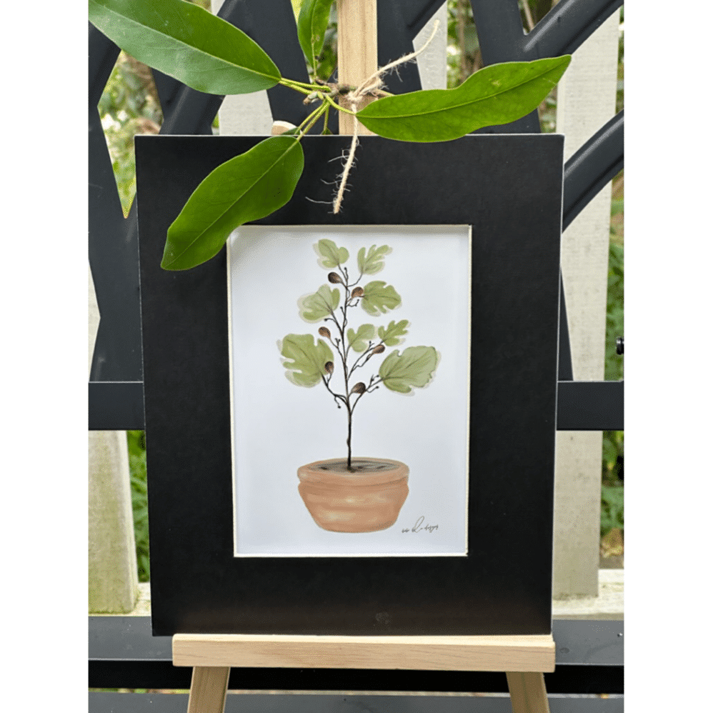 fig tree matted print