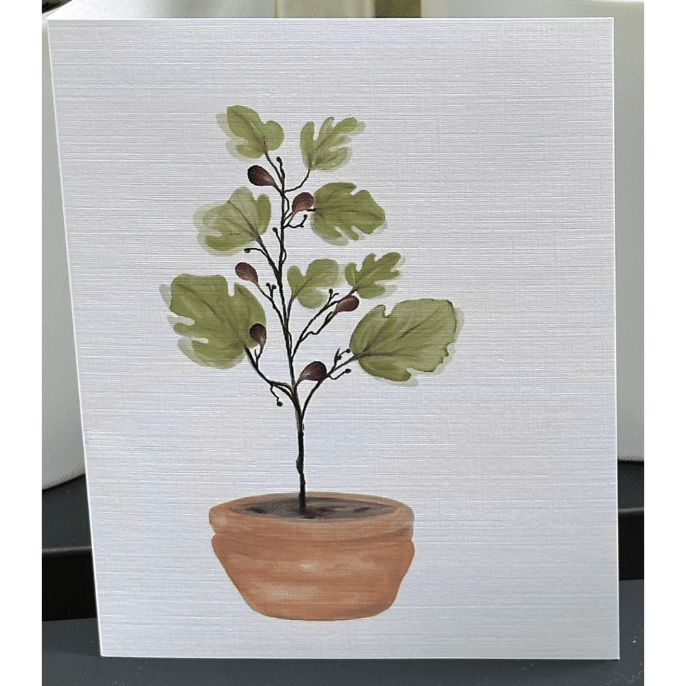 fig tree note card