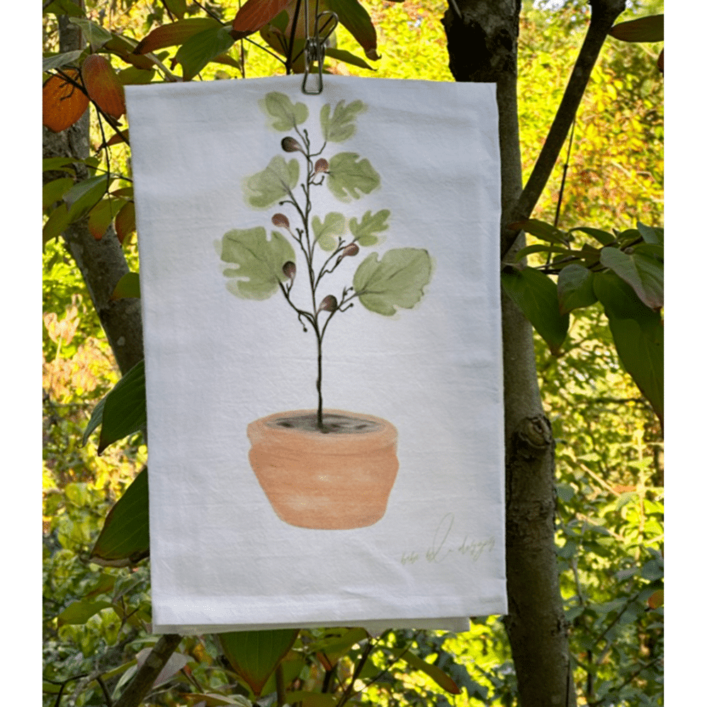 fig tree flour sack towel