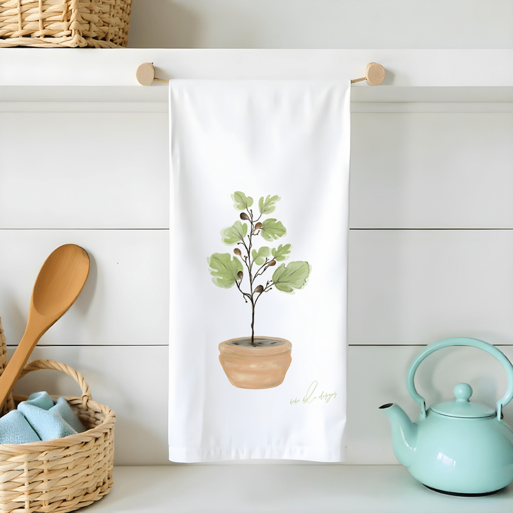 fig tree flour sack towel