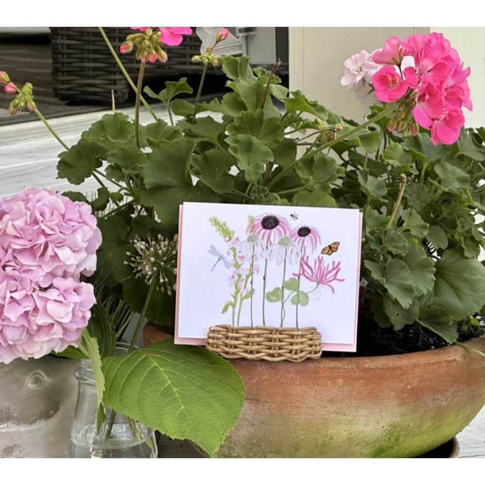 flower garden note card