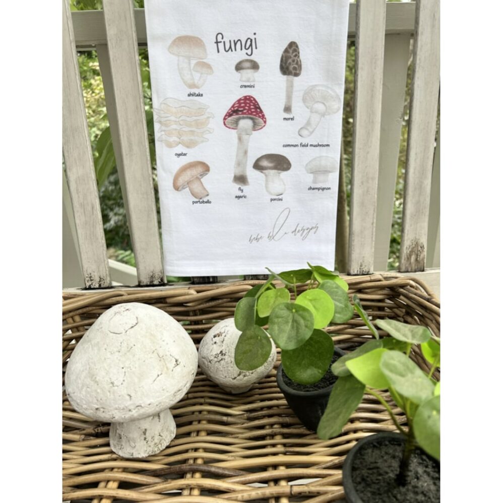 fungi flour sack towel